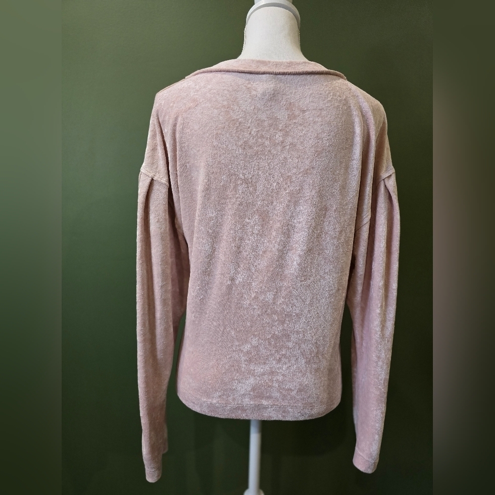 We The Free Milan Layering Top Crushed Velvet Blush - Picture 9 of 12